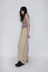 【RESTOCK】LINEN WIDE CARGO PANTS -SAND-